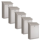 Practo Garden Brievenbussen Dallas RVS | Set van 5 stuks - Doika - Brievenbusset - Practo Garden -  - 5 stuks van B502