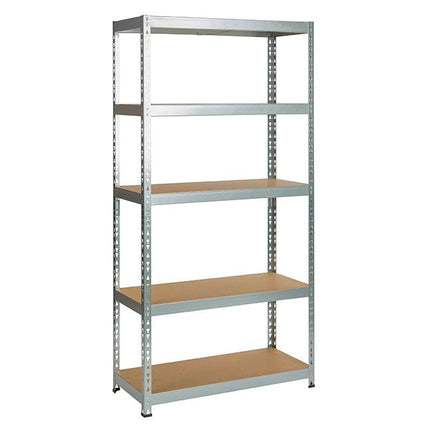Practo Metalen opbergrek 180x90x45 cm – 5 legborden – Galva - Doika - Opbergrekken - Practo Home -  - M849