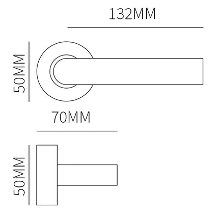 Shuffle Voordeurset rond met Frankfurt schuin zwart - Doika - Voordeurset - Shuffle - 8717727200041 - N1902757