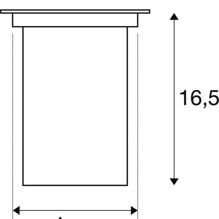 SLV Buitenlamp DASAR® 115 IP67 Roestvrij Staal - Doika - Buitenverlichting - SLV - 4024163113366 - 229320