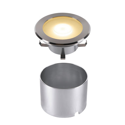 SLV Buitenlamp DASAR FLAT 120 IP65/IP67 Roestvrij Staal - Doika - Buitenverlichting - SLV - 4024163262064 - 1006107