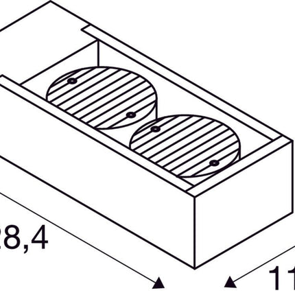 SLV Buitenlamp ESKINA FRAME IP65 Antraciet - Doika - Buitenverlichting - SLV - 4024163248976 - 1004747