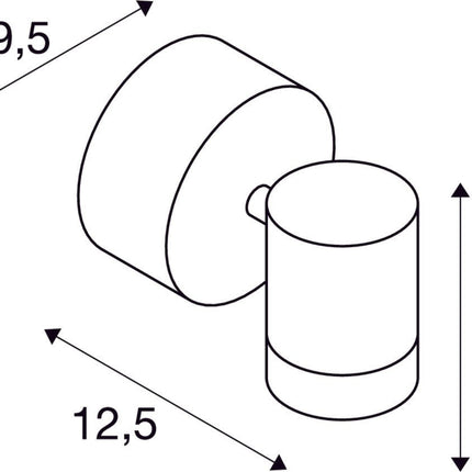 SLV Buitenlamp HELIA IP65 Antraciet - Doika - Buitenverlichting - SLV - 4024163167109 - 233245