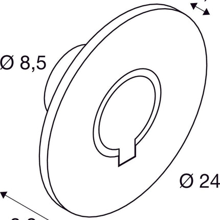 SLV Buitenlamp I - RING IP65 Antraciet - Wandlamp - Doika - Buitenverlichting - SLV - 4024163275170 - 1007236