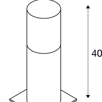 SLV Buitenlamp Lisenne 40 IP54 Grijs - Doika - Buitenverlichting - SLV - 4024163189576 - 1000665