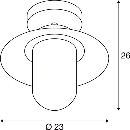 SLV Buitenlamp MOLAT IP44 Antraciet - Plafondlamp - Doika - Buitenverlichting - SLV - 4024163191159 - 1000823