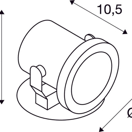 SLV Buitenlamp NAUTILUS 10 SPOT IP55 Roestvrij Staal - Doika - Buitenverlichting - SLV - 4024163174435 - 229741