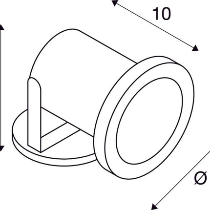 SLV Buitenlamp NAUTILUS IP67 Roestvrij Staal - Doika - Buitenverlichting - SLV - 4024163090421 - 229090