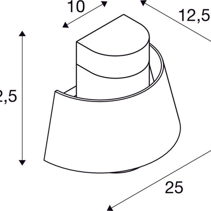 SLV Buitenlamp PHOTONI IP65 Roest - Wandlamp - Doika - Buitenverlichting - SLV - 4024163281003 - 1007581