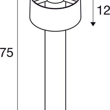 SLV Buitenlamp PHOTONI IP65 Zwart - Doika - Buitenverlichting - SLV - 4024163295338 - 1008193