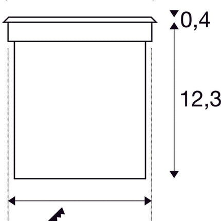 SLV Buitenlamp ROCCI IP67 Roestvrij Staal - Doika - Buitenverlichting - SLV - 4024163142106 - 227600