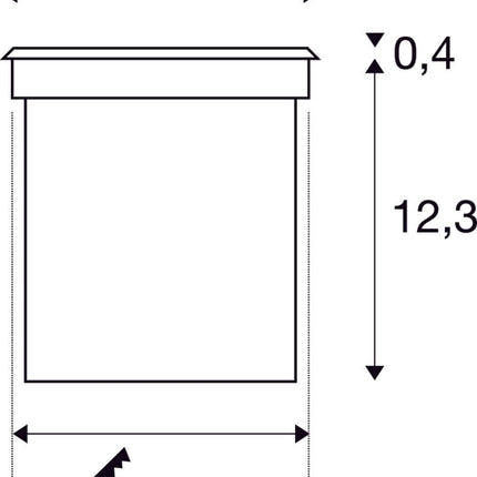 SLV Buitenlamp ROCCI IP67 Roestvrij Staal - Vierkant - Doika - Buitenverlichting - SLV - 4024163142137 - 227604