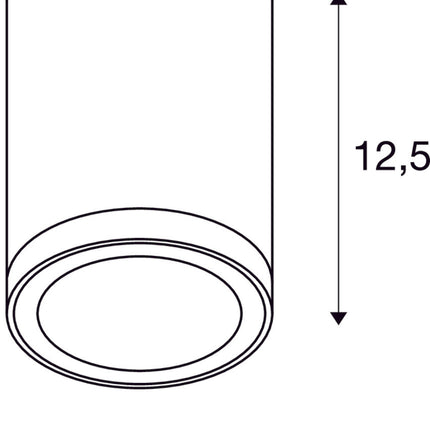 SLV Lampe d'extérieur ENOLA ROUND S IP65 Anthracite