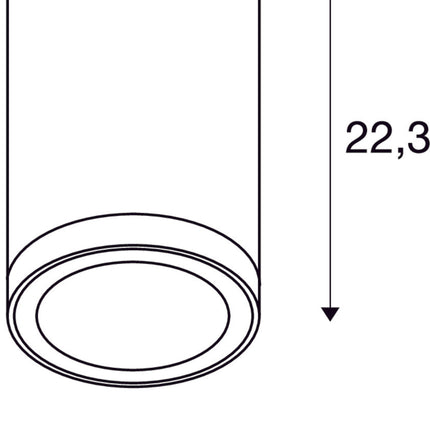 SLV Lampe d'extérieur ENOLA ROND L IP65 Anthracite