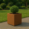 Vierkante cortenstalen plantenbak met bodem 30x30x30 cm - Doika - Plantenbak - Geroba -  - QuadraB1