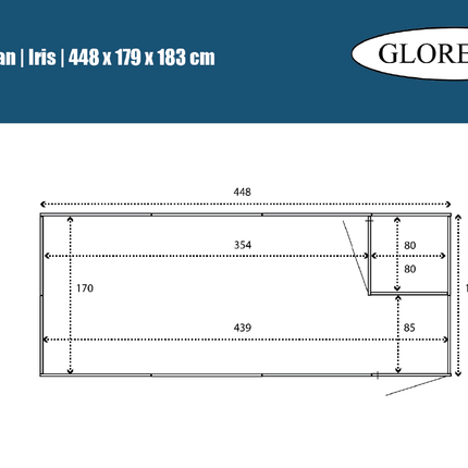 Volière Ires 448 x 179 x 183 cm - Geïmpregneerd hout - Doika - Volière - Glorenza - 8720094051680 - 8720094051680