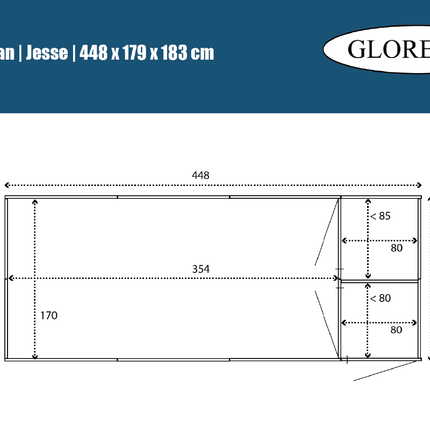 Volière Jessa 448 x 179 x 183 cm - Geïmpregneerd hout - Doika - Volière - Glorenza - 8720094051222 - 8720094051222