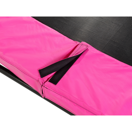 EXIT Silhouette inground trampoline 244x366cm met veiligheidsnet - roze