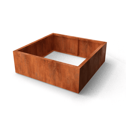Geroba Artesa cortenstalen plantenbak zonder bodem 120x120x40cm 37kg