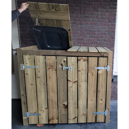 Volente Kliko Ombouw 2x 240 liter 133,5x87,5x119cm Geïmpregneerd hout