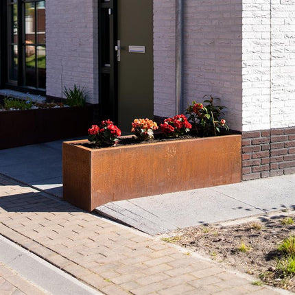 Adezz Andes Connect Cortenstalen Plantenbak zonder bodem 150x50x50 cm - Doika BV - Plantenbak - Adezz - CAWC23.1