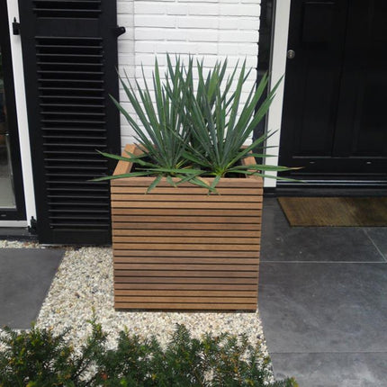 Adezz Malaga Hardhout plantenbak 120x120x74,6 cm - Doika BV - Plantenbak - Adezz - HRS4.1