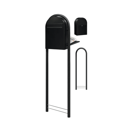 Bobi Classic B RAL 9005 zwart (structuur) - LetterBox - Brievenbus - Bobi - 6417237006325 - 01.01.09.35 str. zwart RAL9005