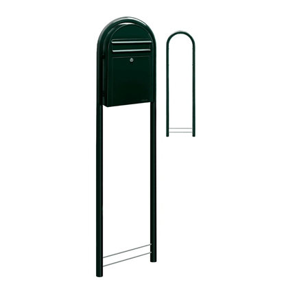 Bobi Classic S COL 6064 zwartgroen - LetterBox - Brievenbus - Bobi - 6417237039309 - 01.01.19.26 zwartgroen COL6064