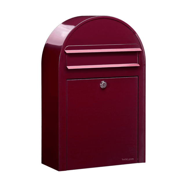 Bobi Classic S RAL 3005 bordeauxrood - LetterBox - Brievenbus - Bobi - 6417237039132 - 01.01.19.05 Bordeauxrood RAL3005