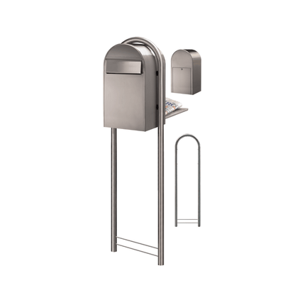 Bobi Grande B RVS - Doika - Brievenbus - Bobi - 6417237034113 - 01.01.10.60 RVS