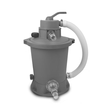 EXIT Black Leather zwembad ø488x122cm met zandfilterpomp - zwart - Doika BV - Ronde zwembaden - EXIT Toys - 8720088267851 - 30.27.16.20