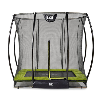 EXIT Silhouette inground trampoline 153x214cm met veiligheidsnet - groen - Doika BV - Trampoline - EXIT Toys - 8720088262474 - 12.95.57.40