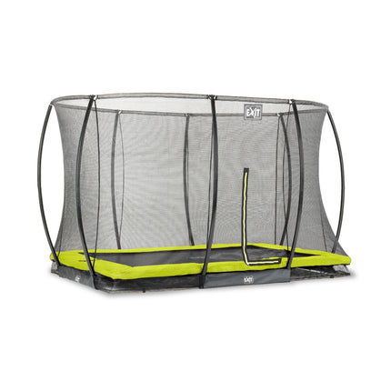 EXIT Silhouette inground trampoline 214x305cm met veiligheidsnet - groen - Doika BV - Trampoline - EXIT Toys - 8719743250598 - 12.95.70.40