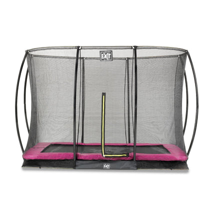 EXIT Silhouette inground trampoline 214x305cm met veiligheidsnet - roze - Doika BV - Trampoline - EXIT Toys - 8719743250666 - 12.95.70.60