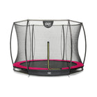 EXIT Silhouette inground trampoline ø244cm met veiligheidsnet - roze - Doika BV - Trampoline - EXIT Toys - 8719743250628 - 12.95.08.60