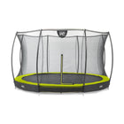 EXIT Silhouette inground trampoline ø366cm met veiligheidsnet - groen - Doika BV - Trampoline - EXIT Toys - 8719743250574 - 12.95.12.40