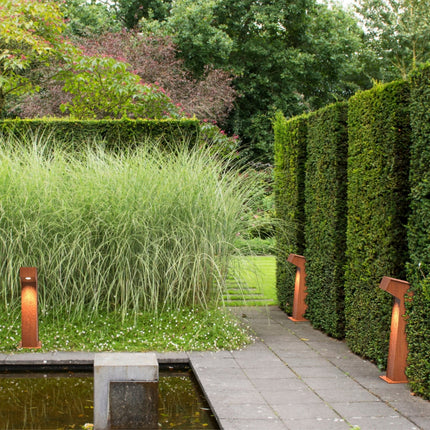 GARDD lamp cortenstaal 10x15x50cm (DxBxH) - Doika BV - Buitenverlichting - Gardd - GARDD-C5S-500