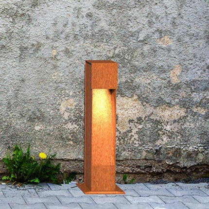 GARDD Pillar lamp cortenstaal 10x10x50cm (DxBxH) - Doika BV - Buitenverlichting - Gardd - GARDD-C1S-500