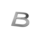 Huisnummer B RVS (lettertype: Arial) - Doika - Huisnummer - Huisnummer - LC2RVS-1