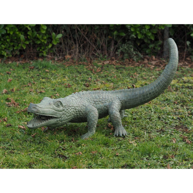 Thermobrass Alligator 60x42x120cm (HxBxL) - Doika BV - Bronzen beeld - Thermobrass - 5410807439883 - B43988