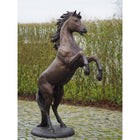 Thermobrass Steigerend paard 183 cm ruw 185x65x120cm (HxBxL) - Doika BV - Bronzen beeld - Thermobrass - 5410807111093 - B1109R