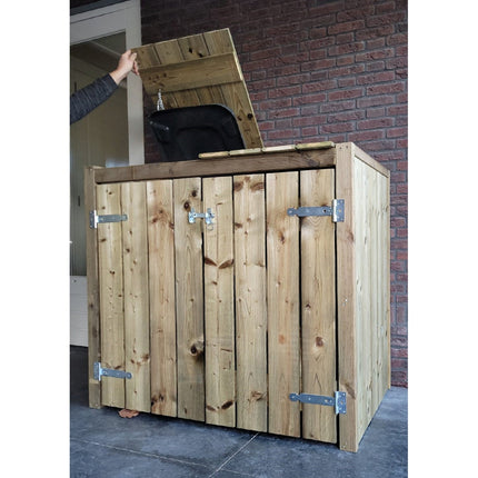 Voldux container ombouw Kliko dubbel 133,5x87,5x119cm (LxBxH) - Doika BV - Ombouw Kliko - Voldux - 8720569172926 - 8720569172926